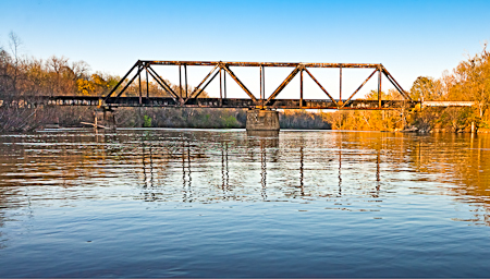 Norfolk Southern Rail Road Bridge, Congaree River, South Carolina  20110317-_MG_3342-Edit